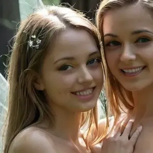 Two fairy in deep forest