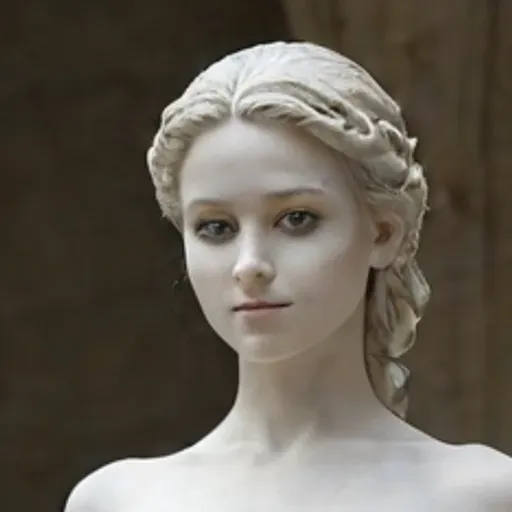 A Greek Venus statue and its living model