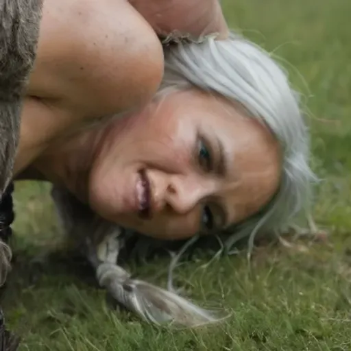 UHD 8K, extreme realism, maximum detail, (slender Viking old woman:1.3), (slender, fit, thin old woman:1.3), (she is in 